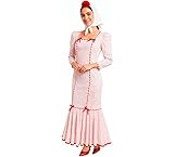 ZZ DISFRAZZES | Disfraz de Chulapa Clásico blanco y rojo para mujer (XS)