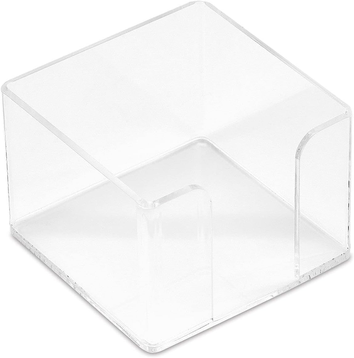 Current Initial Personalized Note Sheets in Cube - 400-Sheets, 3.38x 3.38, Acrylic Case, Memo Sheets, Shopping List, to-Do Notes, Office Organizer