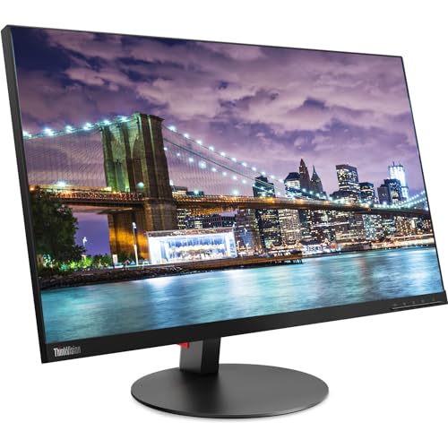Image of Lenovo ThinkVision T27i 27-inch 1920 x 1080 LED FHD LCD, 2-Pack Bundle with HDMI, DisplayPort, USB Hub, Dual Monitor Stand, ThinkPad USB-C Dock, MK540 Wireless Keyboard & Mouse, Gel Mouse & Wrist Pad