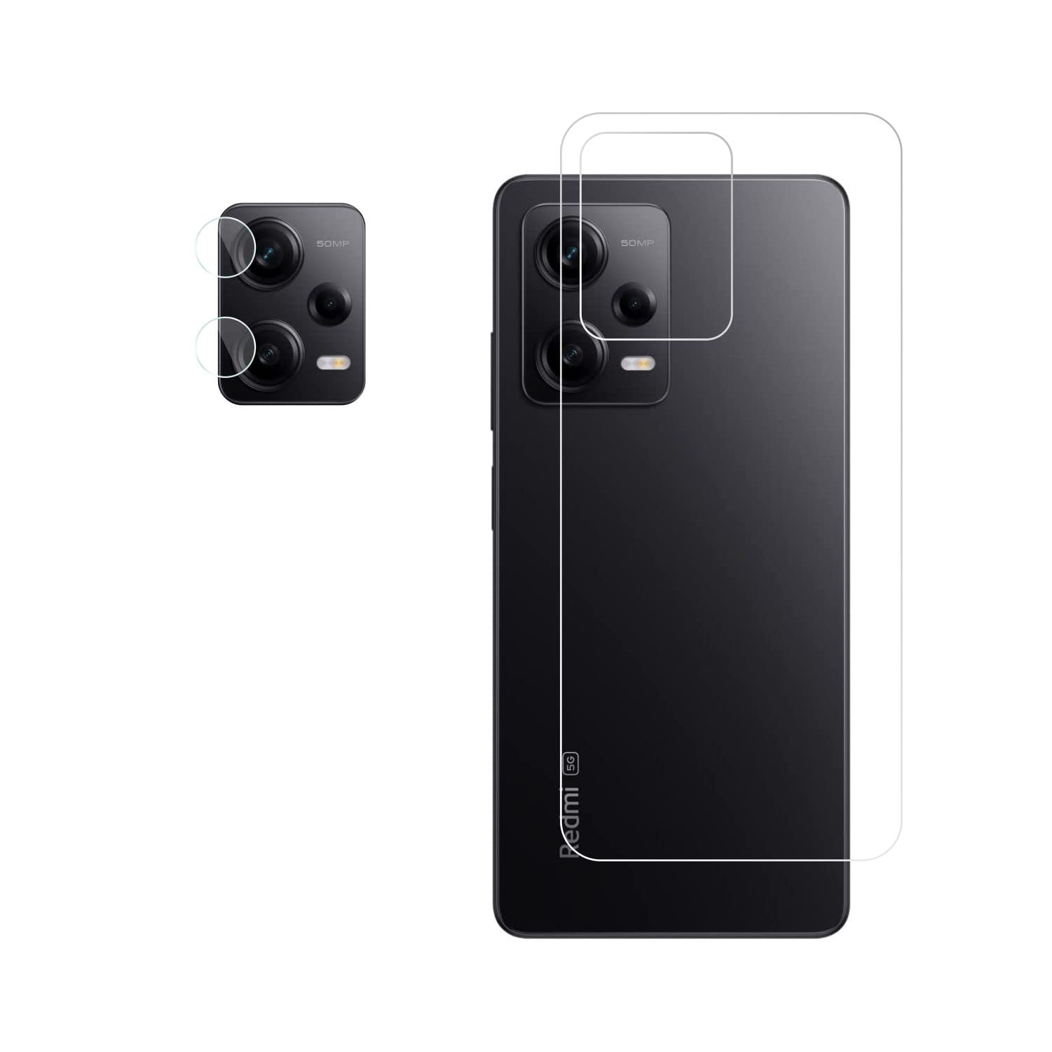 Wisely 2in1 Camera Lens Nano Glass + Anti Scratch TPU Back Guard Screen Protector for Redmi Note 12 Pro 5G - |Back + Camera Guard| (B0C2ZKHH7Y) Amazon Price History, Amazon Price Tracker
