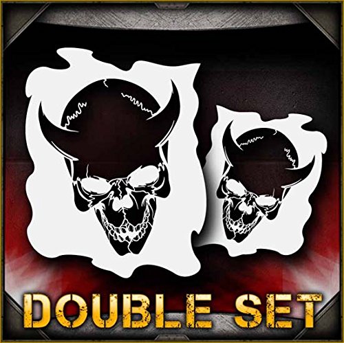 Skull 27-b AirSick Airbrush Stencil Art Design Template
