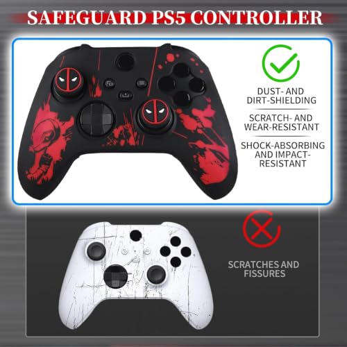 Image of YoRHa Non-Slip Silicone Cover for Xbox Series X /S Controller with Thumbstick Caps x 2 & (Depool Theme)
