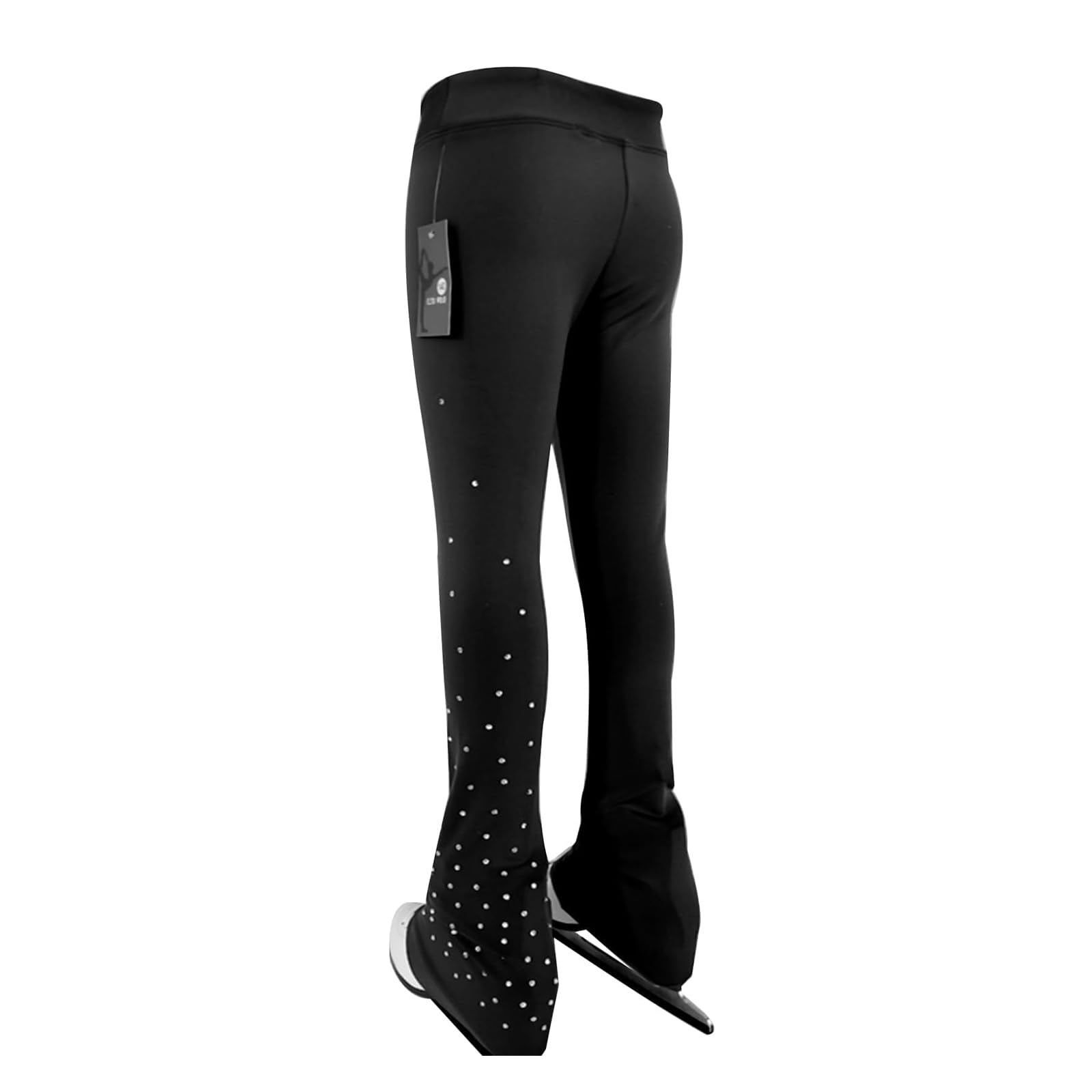LIUHUO - Pantalones de Patinaje artístico para niñas, Transpirables, para Practicar la Cintura elástica cómoda