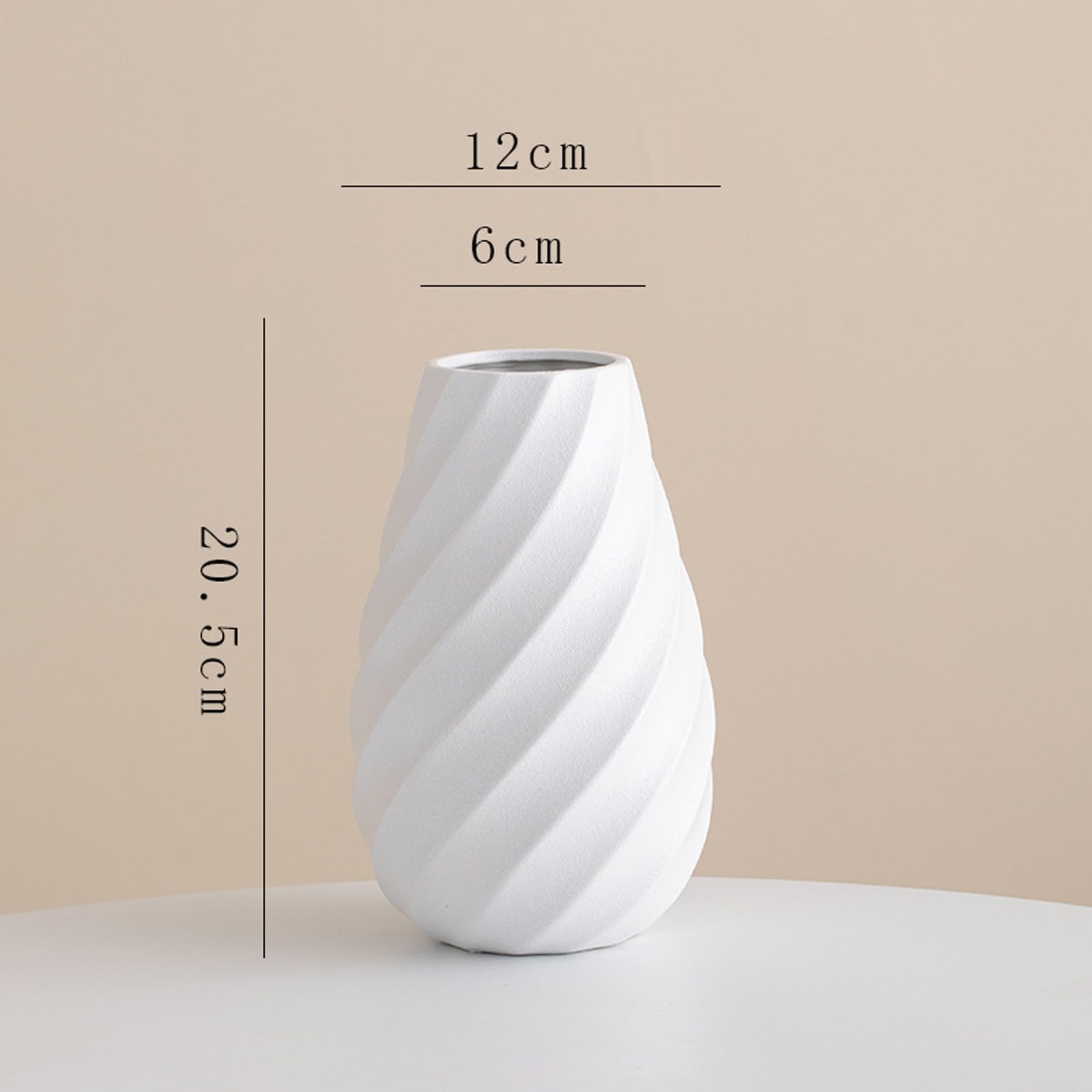 Ceramiczny wazon mały wazon do dekoracji wnętrz mały wazon do rustykalnej dekoracji bohema skandynawska dekoracja salonu stół salon salon dom wiejski,White