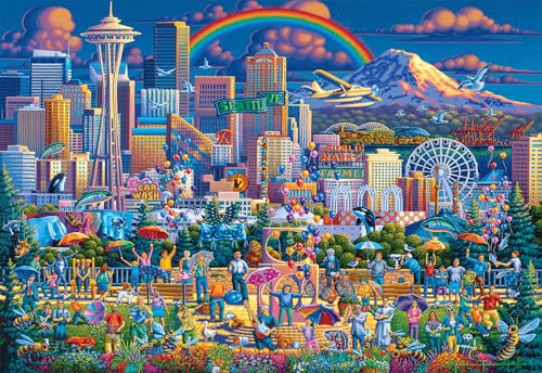 Rompecabezas Buffalo Games - Eric Dowdle 'I Love Seattle' de 2000 piezas para adultos | Nivel intermedio a experto, fabricado en EE.UU., cartón reciclado, incluye póster, ideal como regalo y para enmarcar miniatura 2