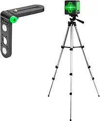 Nível A Laser Verde Autonivelamento 20m Esquadro Profissional Tripé E Suporte De Parede