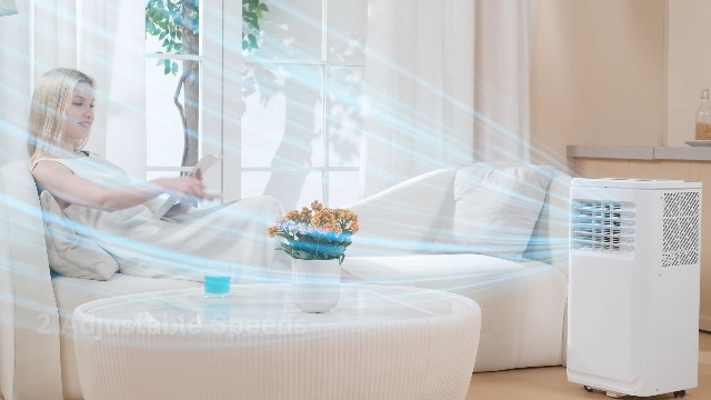 Image of Uthfy 10,000BTU Portable Air Conditioners, 4-in-1 Air Conditioner with Cooling, Fan & Dehumidifier and Sleep, 4 Modes, 24H Timer, Window Kit Included, Portable AC Units for Indoor Room, Bedroom Use