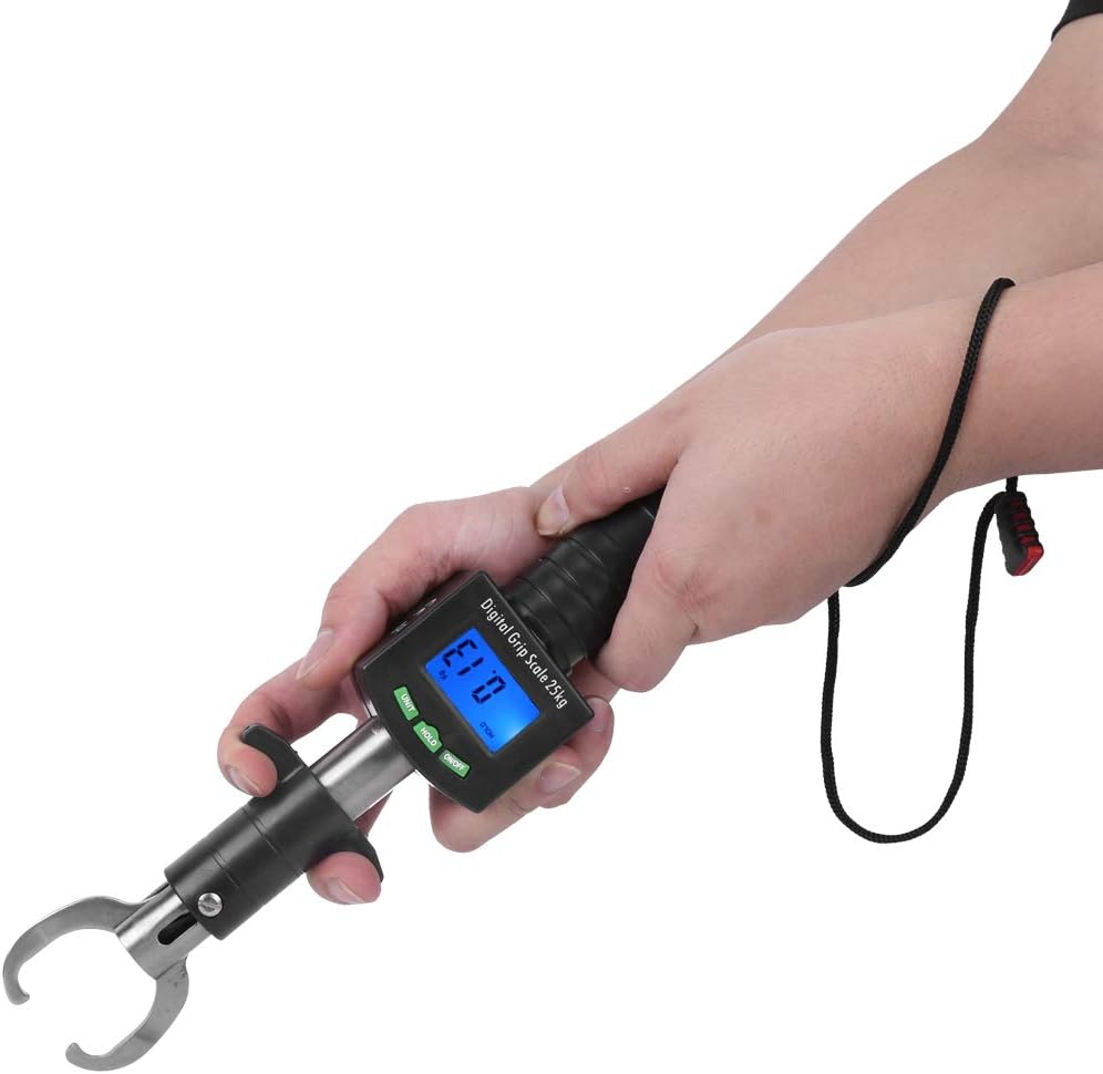 Digital Scale Fish Lip Clip Portable Electronic Stainless Steel Fish Lip Clip Fish Lip Clip Tool Belt Weight Scale
