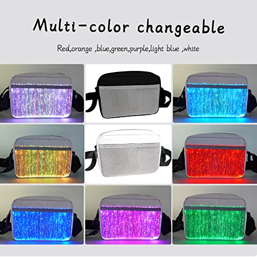 Led Crossbody Bag Small Light Up Purse Glow Handbags Mini Shoulder Bags Women Luminous Wallet for Party3