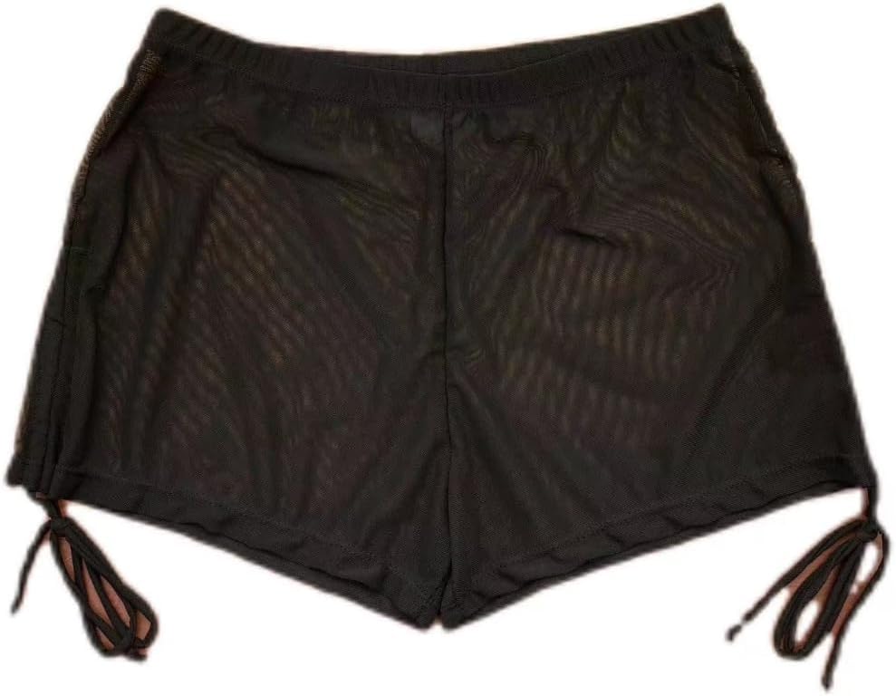 Swimsuit Coverups for Women's Swimwear Cover Ups Mesh Beach Summer Cover Up Shorts Sheer Bottoms - Image 4