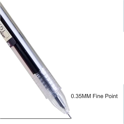 Miniatura 8 de Bolígrafo de tinta de gel estilo japonés, de tinta líquida, de secado rápido, 0.014 in, punta ultrafina, para suministros de papelería y oficina,