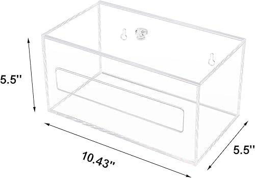 Miniatura 3 de Dispensador organizador de bolsas de basura, dispensador de soporte de bolsa de basura acrílica, dispensador de rollo de bolsas de basura para