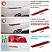 Jaronx Compatible with BMW Rear Bumper Reflector for 5 Series F10 M-sport Sedan 2011-2016, Left & Right Rear Bumper Red Marker Lights, Tail Reflector Light Replacement for BMW 63147842955 63147842956