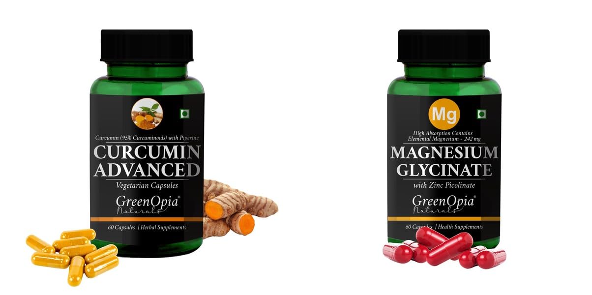 Curcumin C3 Piperine Magnesium Glycinate Zinc Wellness Daily Vitality 60 CAPSULES-image-7