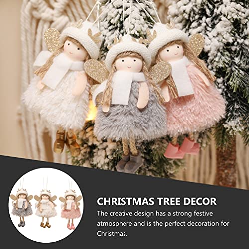 VALICLUD 3 peças de enfeites de boneca de Natal pingentes de árvore de Natal adoráveis adornos