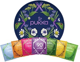 Pukka Herbs | Luxury Herbal Tea Gift | ideal for christmas gift| Organic | Eco-Friendly Gift | 6 Flavours | 90 Sachets