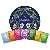 Pukka Coffret Découverte Prestige, 6 Thés et Infusions Biologiques, 90 sachets Tisanes, Idée Cadeau Nouvel An Et Fêtes