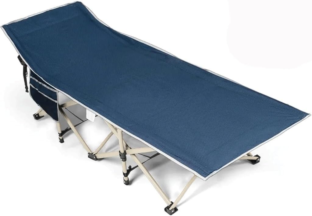 Camping Folding Cot Extra Wide 28in Heavy Duty Sleeping Cots with Carry Bag 2400D Oxford Cloth Portable for Home