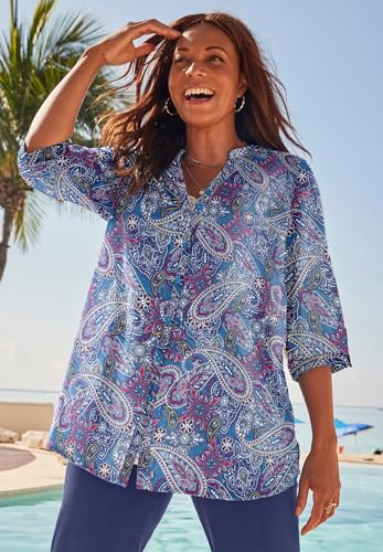 Catherines Women's Plus Size Stretch Knit Waist Cargo Pant2