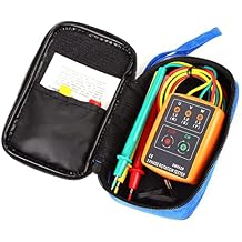 1 Set Portable Sequence Tester -852B 60V600V AC 3-Phase Sequence Order Rotation Indicator Tester 20Hz-400Hz