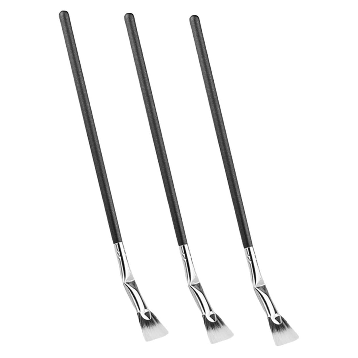 minkissy Mascara Set 3pcs Lash Brush Applicators Angled Tip Lash Extension Supplies