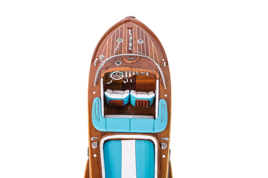 Seacraft Gallery Riva Aquarama klassisches Modellboot aus Holz, 52,8 cm – montiertes Holzspielzeug Boots-Dekor – Holzdekor Modell Boote und Schiffe – Modellschiffe – Holzmodellschiff Dekoration