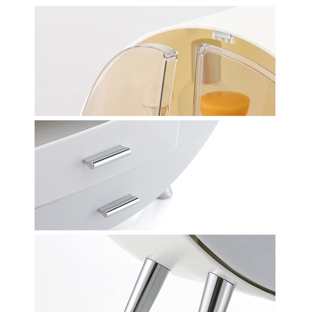 Organizador De Maquillaje, Resistente Al Agua, A Prueba De Polvo, Almacenamiento De Cosméticos, Soporte De Maquillaje, Caja De Presentación Multifuncional con Cajones, Gray