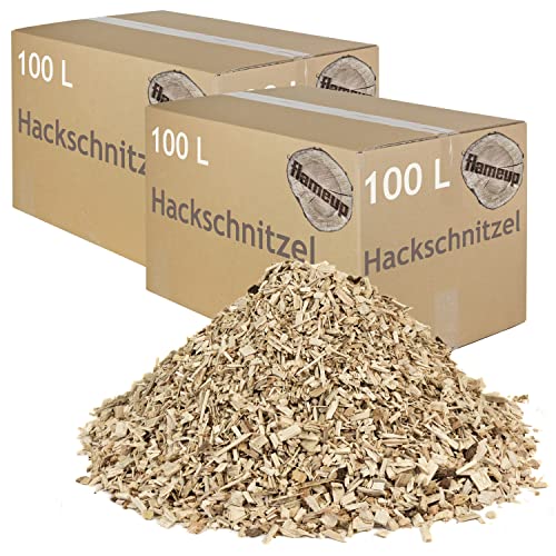 Litière d'écorce Pins Écorce Paillis Chips Jardin Bois Décor Chauffage Cheminée Terrain de Jeu 100-500 L flameup