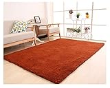 Modern Dick Luxuriös Teppiche Kunstpelz,Shaggy Hochflor Langflor Teppich Wohnzimmer Carpet Kaffee 40 * 60cm