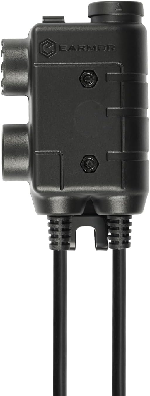 Strona view of EARMOR M56 DUAL PTT unit