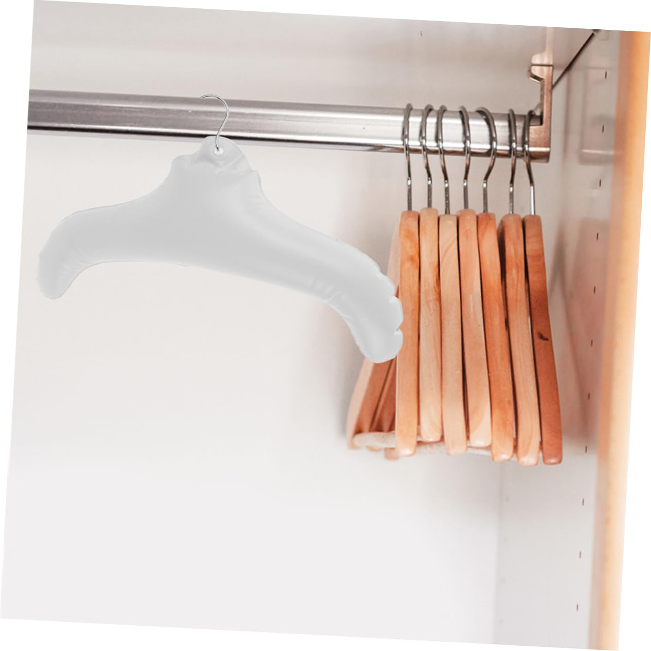 PRETYZOOM 8pezzi Grucce Inflabili Da Viaggio Pvc Appendini Leggeri e Compatti Per Abbigliamento Per Uso Facili Da Riporre e Utilizzare