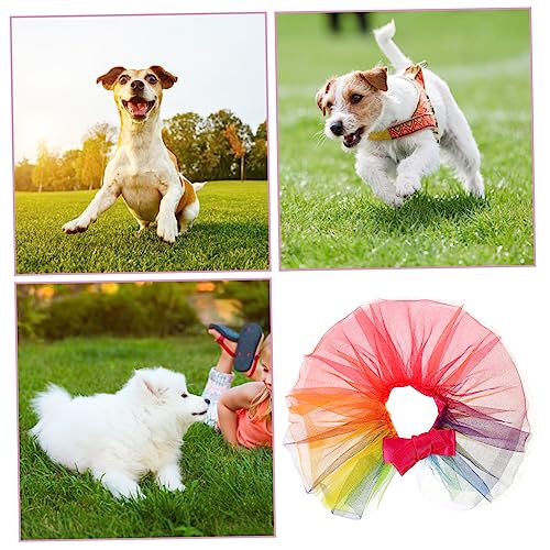 GLSTOY Cachorro Arco-Íris Chique Suprimentos Para Animais De Estimação Acessórios Para Meninas Vesti
