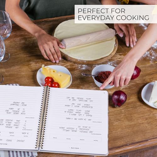 Image of Aesthetic Recipe Book for 100+ Cherished Meals - Blank Cookbook to Write In