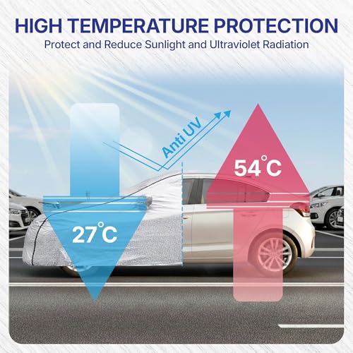 Image of KINGSWAY SilverTech 100% Waterproof Car Cover Only with Maruti Suzuki Swift (Year 2011 to 2017 - All Model) | Mirror and Antenna Pockets | Scratchproof | All Weather Car Body Cover