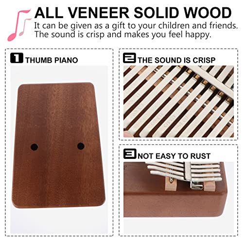 BIENKA Kalimba Pouce Piano en Bois 17 Touches Doigt Piano Instrument de Musique Portable Cadeaux avec Tuning Hammer Sac… - Les Beatles, Paul McCartney, John Lennon, RIngo Starr, George Harrison BIENKA Kalimba Pouce Piano en Bois 17 Touches Doigt Piano Instrument de Musique Portable Cadeaux avec Tuning Hammer Sac… – Image 7