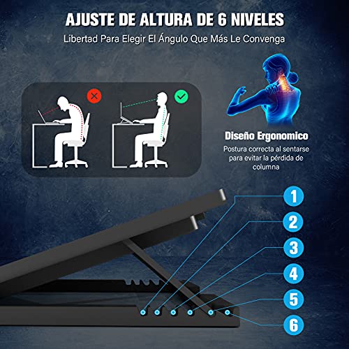 Accesorios De Computadoras, Personal Computer base enfriadora laptop Marca TECHVIDA (3)