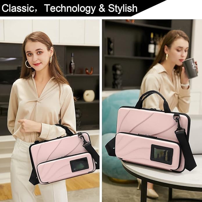 Image of 360All Around Protective Hard Shell Unisex Shockproof Laptop Bag Case Cover with Shoulder Strap, Messenger Bag with Superior Protection