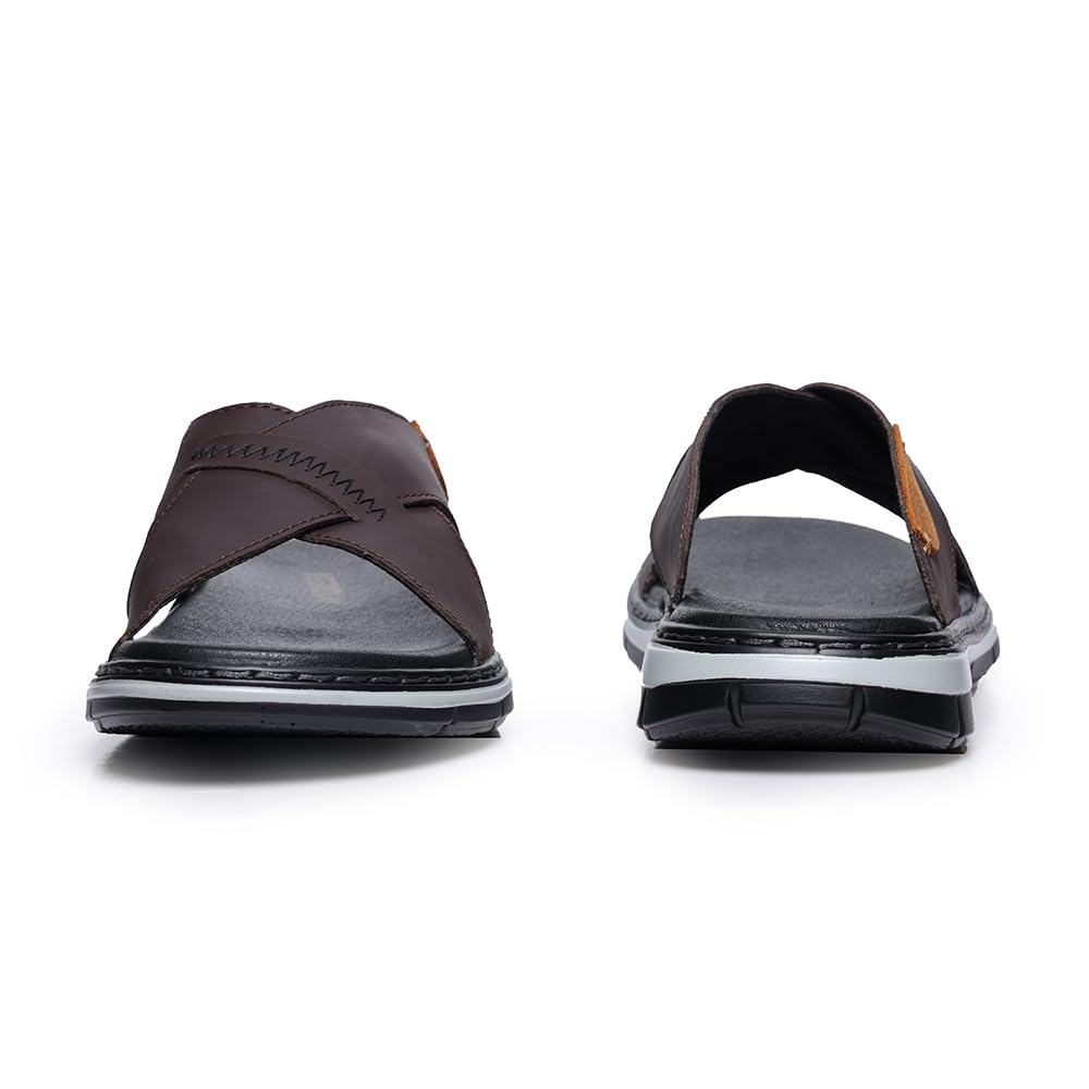 MGGMOKAY Zapatillas Cruzadas Masculinas Sandalias,Hombre Cuero Sandalias,Sandalias de vestir Hombres