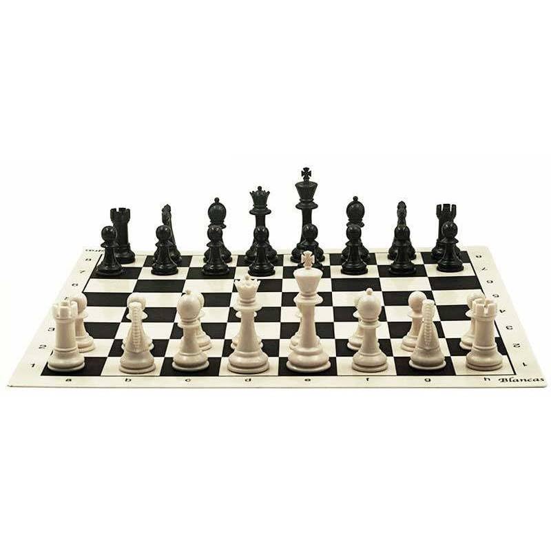 Genérico Ajedrez Tablero y Piezas de Ajedrez 2 Jugadores 60+ Meses
