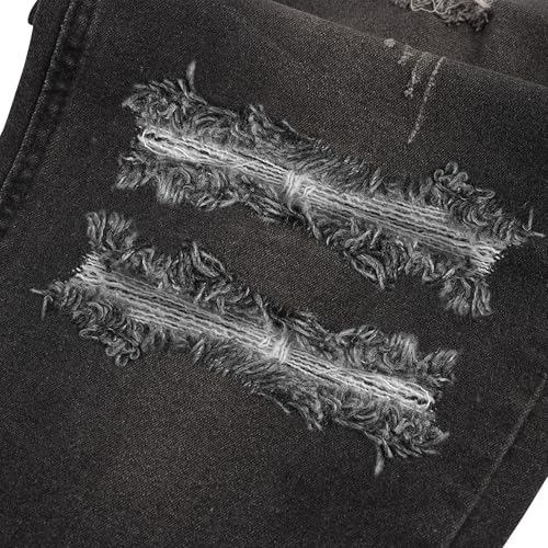 Kaket Mens Ripped Jeans Slim Fit, Distressed Destroyed Jeans for Men Skinny Straight Fit Stretch Denim Pants4