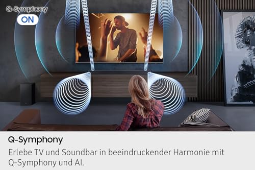 Samsung HW-Q610GF Q-Series 3.1.2-Kanal-Soundbar für Fernseher, TV-Lautsprecher mit kabellosem 6,5"-Subwoofer, Dolby Atmos und DTS:X, Q-Symphony, Game Mode Pro