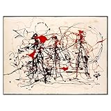 bbauer famoso jackson pollock poster pittura astratta su tela wall art jackson pollock stampe per soggiorno home modern decor immagini 50x70cmx senza cornice