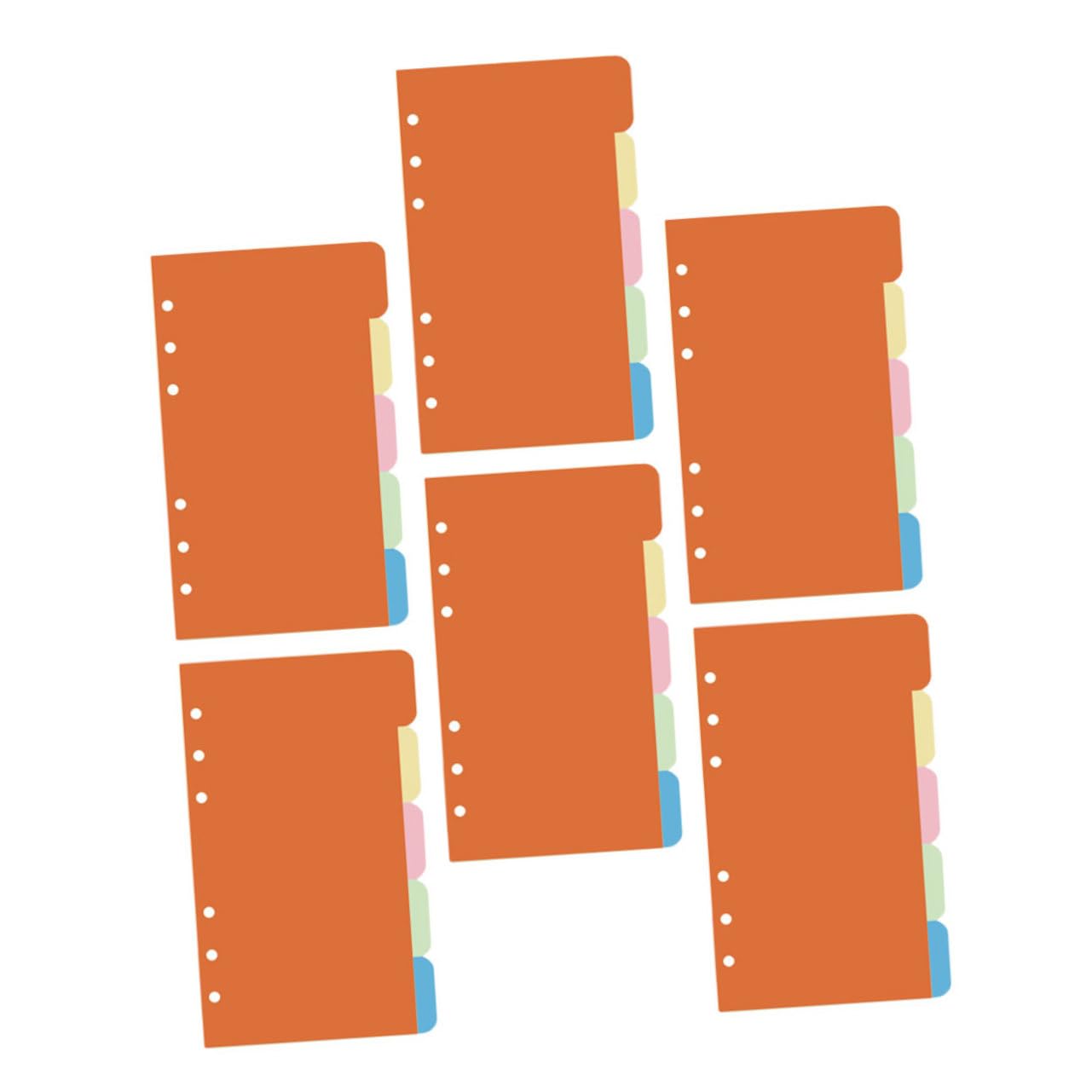 MAGICLULU 90pezzi Divisori Colorati Per Raccoglitori Facili Da Usare Per Quaderni e Planner Perfetti Per Scuola e Ufficio