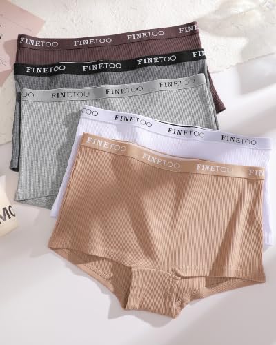 Image of Cotton Boyshort Underwear for Women Boxer Briefs Ladies BoyShorts Panties
