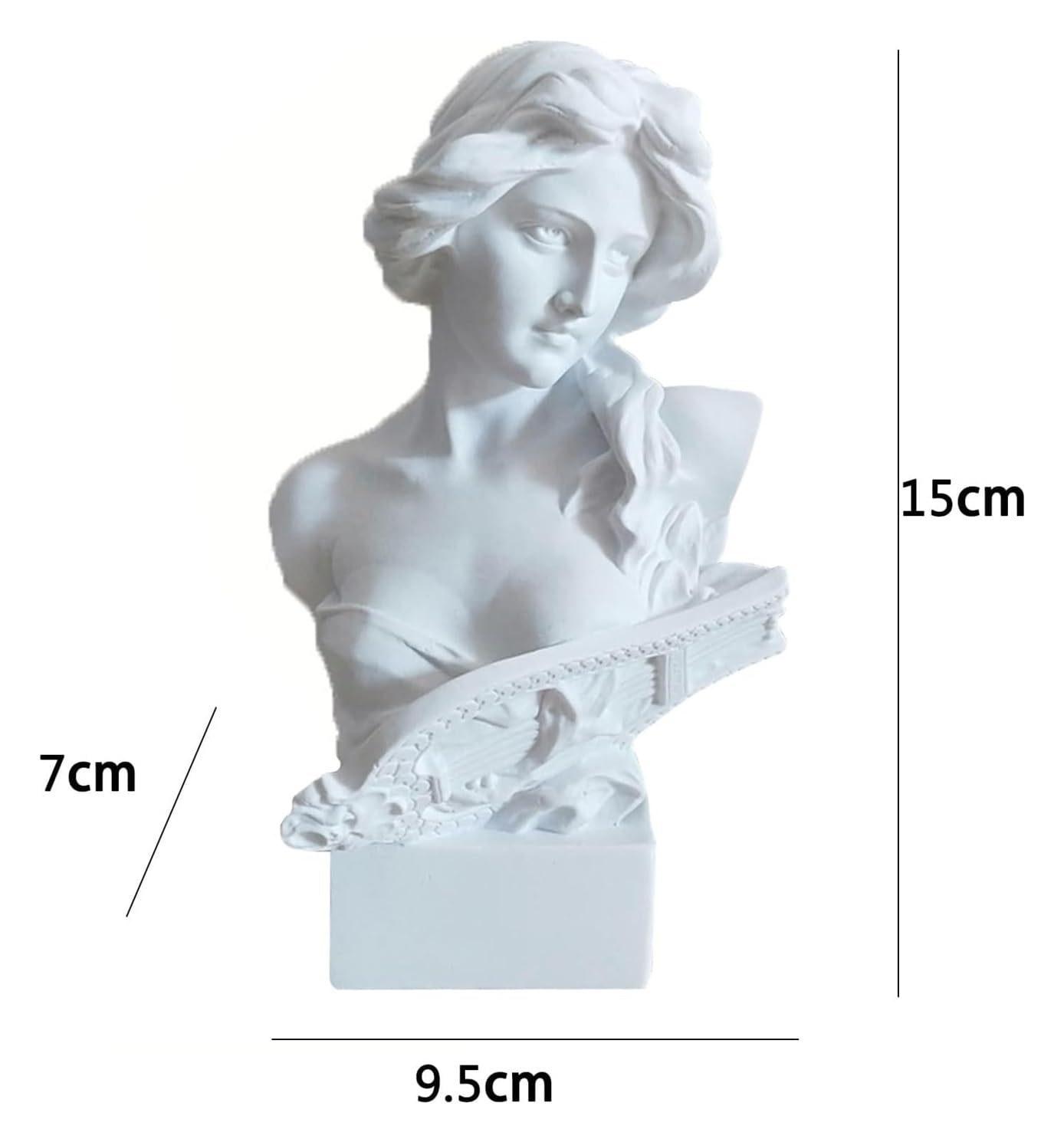 Statua d'arte per regali figurine da collezione Statua d'arte - Scultura ornamentale - Figurina decorativa da tavolo, statua busto della dea romana da 15 cm, statua della dea greca, statua ornamentale