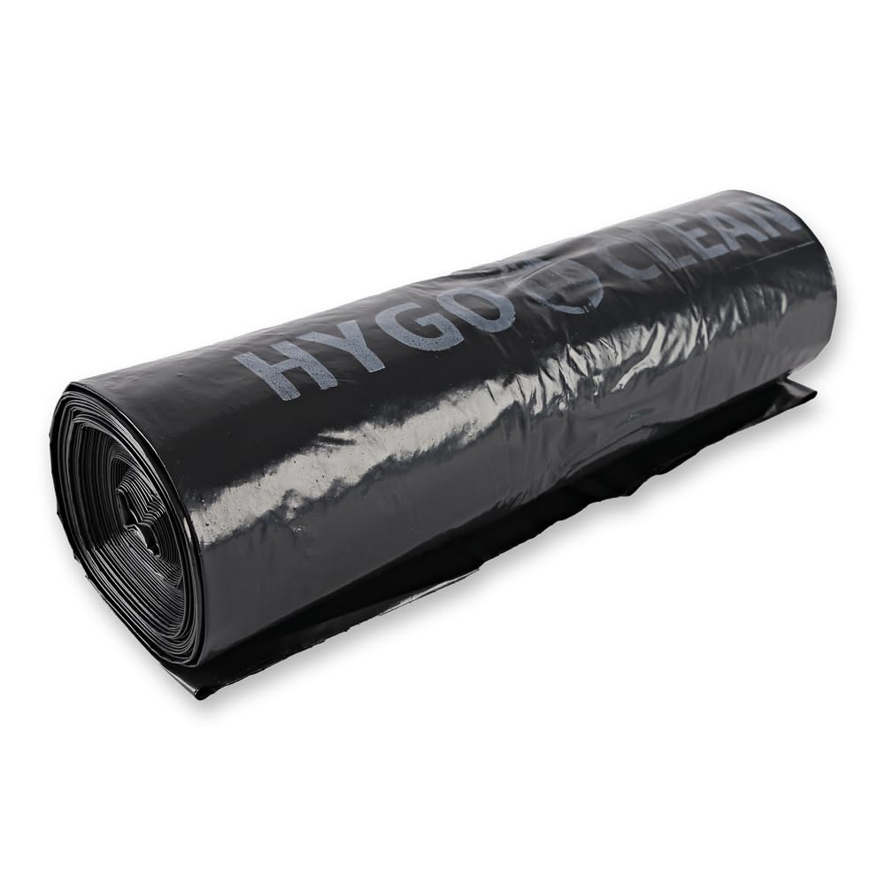 HygoClean Müllsäcke, 240 l, schwarz | LDPE, Rolle, 100 Stück, Müllbeutel, Mülltüte