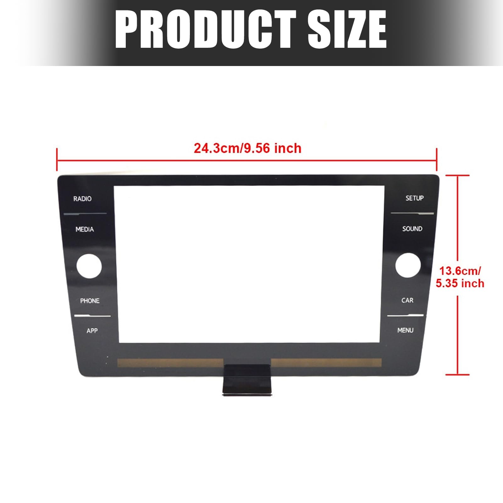 Zamienny panel dotykowy szklany ekran do Golf 7 7,5 MK7 MK6 wyświetlacz nawigacyjny o wysokiej przepuszczalności światła 5G6919605B powłoka zapobiegająca odciskom palców