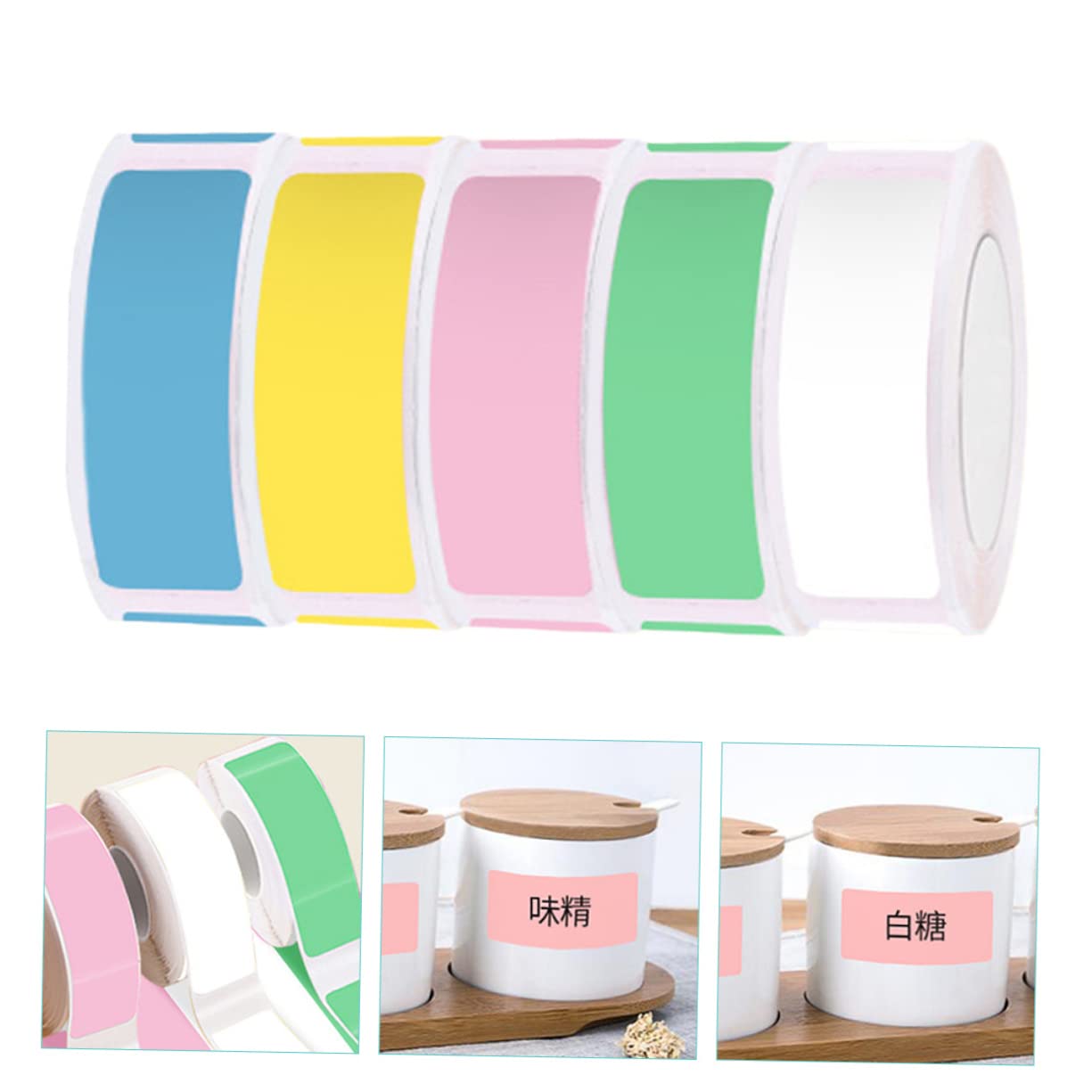 ARTIBETTER 2 Set Etichette Termiche Colorate Per Stampante Autoadesivi Per Nomi E Organizzazione Resistente E Facile Usare Compatibili Con Stampanti Termiche 5 * 2