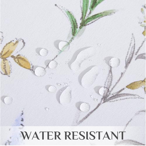 Softalker Round Table Cloth 120 cm Diameter Tablecloths Wipeable Spring Floral Tablecloth Wipe Clean Small Table Cover for Summer Outdoor Party Kitchen Coffee Wedding Birthday Festive Decorations - Image 3