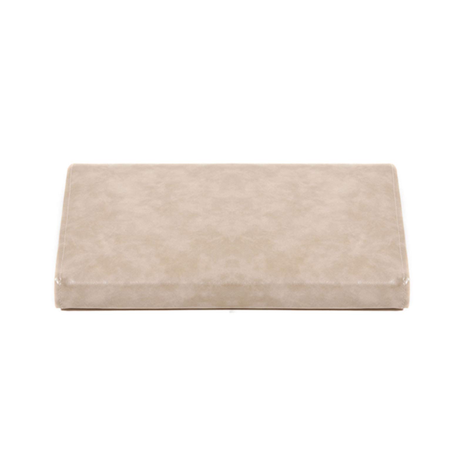 Coussin de banc imperméable beige en cuir PU pour balançoire de patio de 80cm